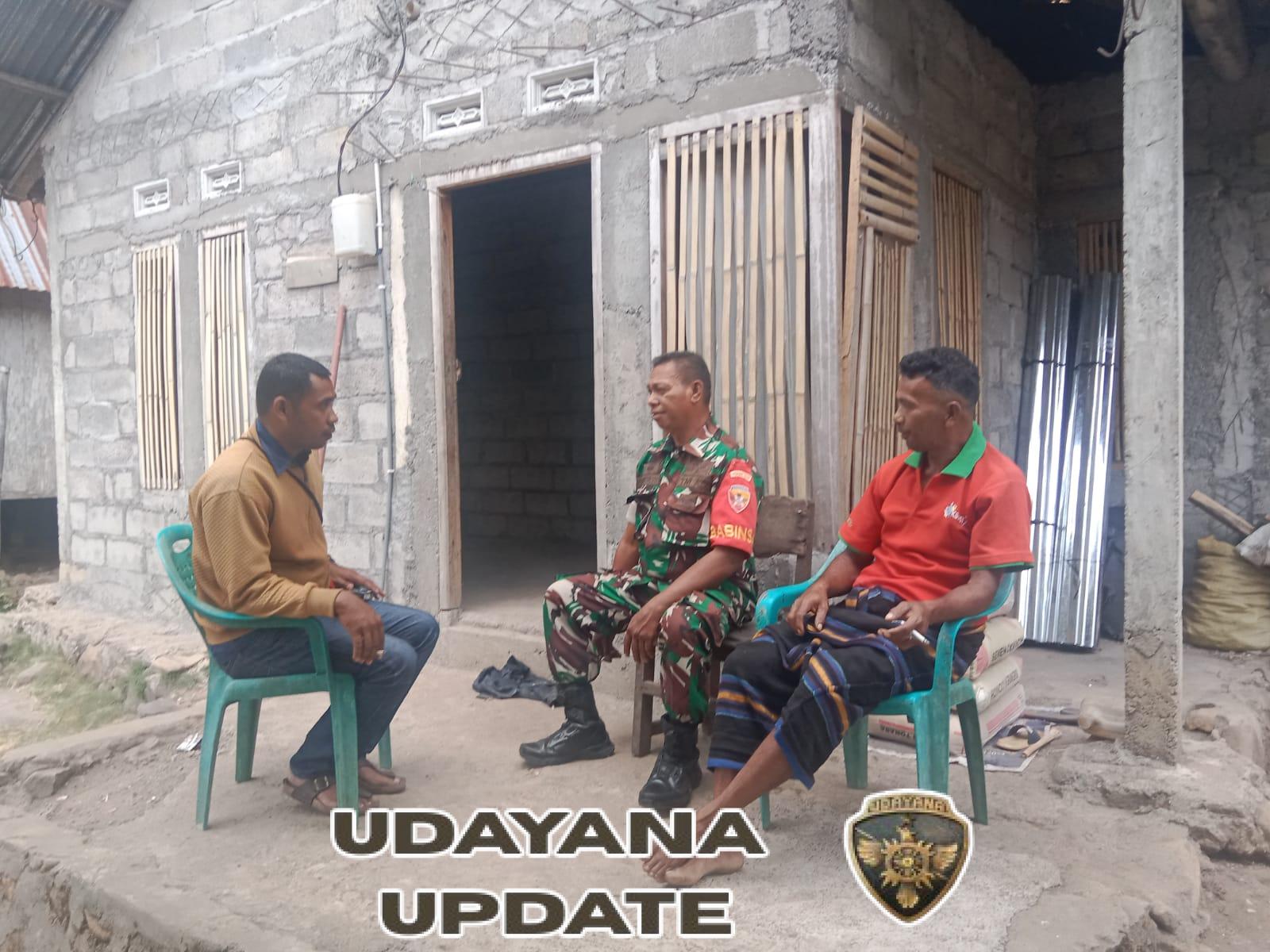 Tingkatkan Kamtibmas, Babinsa Kodim 1602/Ende Giatkan Pamwil di Desa Binaan