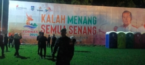 Babinsa Kodim 1606 Amankan Fornas VIII dengan Humanis