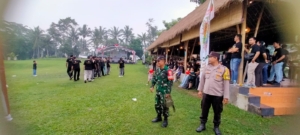Babinsa Bitera Bersinergi Amankan Family Gathering Ditkrimsus Polda Bali