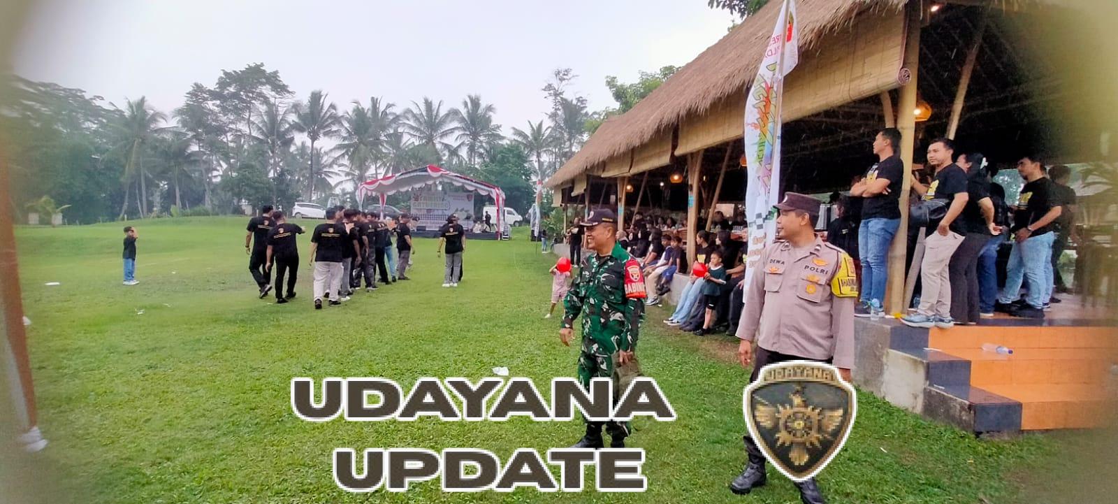 Babinsa Bitera Bersinergi Amankan Family Gathering Ditkrimsus Polda Bali