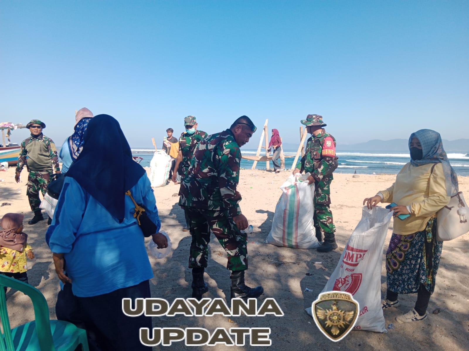 Sinergi Koramil 1614-03/Hu’u dan Pemda Dompu dalam Karya Bakti