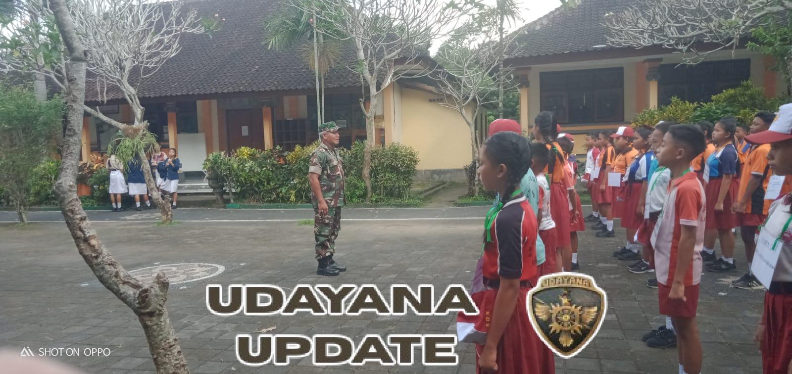 Generasi Muda Berkarakter, Babinsa Lodtunduh Sosialisasikan Bela Negara di Ubud