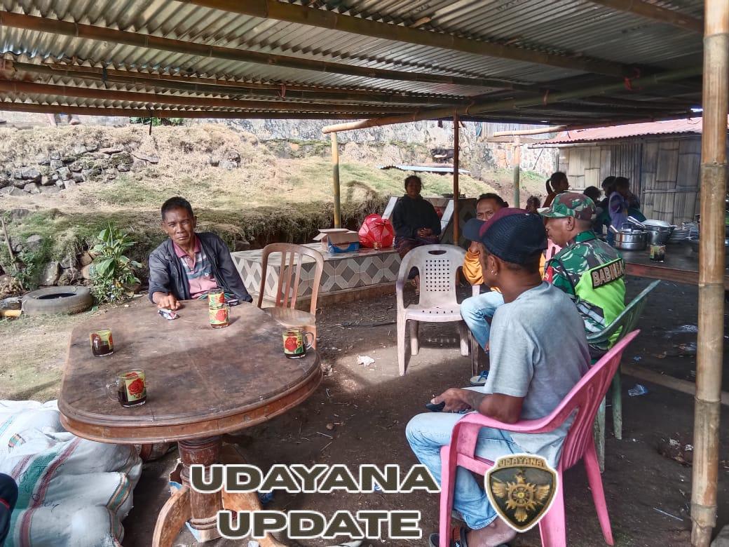 Kodim 1602/Ende Perkuat Keamanan Wilayah Lewat Komsos dan Pamwil di Desa Wolomuku