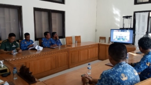 Dandim 1613/Sumba Barat dan Wabup Sumba Tengah Diskusikan Pembangunan Batalyon Teritorial dalam Vidcon dengan Pangdam IX/Udayana