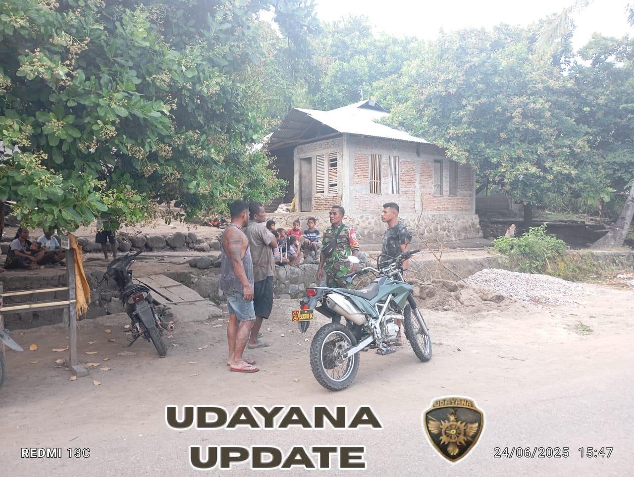 Pemantauan Kamtibmas di Desa Ndondo, Babinsa Hadirkan Rasa Aman bagi Warga