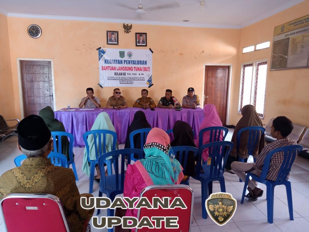 Tingkatkan Keamanan, Babinsa dan Bhabinkamtibmas Kawal Penyaluran Bantuan Tunai