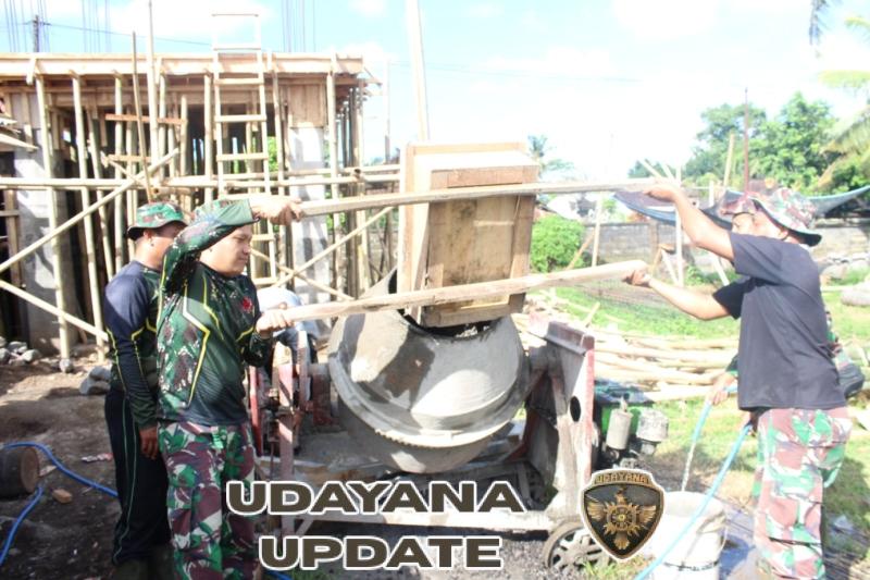 Perbekel Batuan Tinjau Langsung Pembangunan JUT, Dukung Penuh Sinergi TNI dan Rakyat