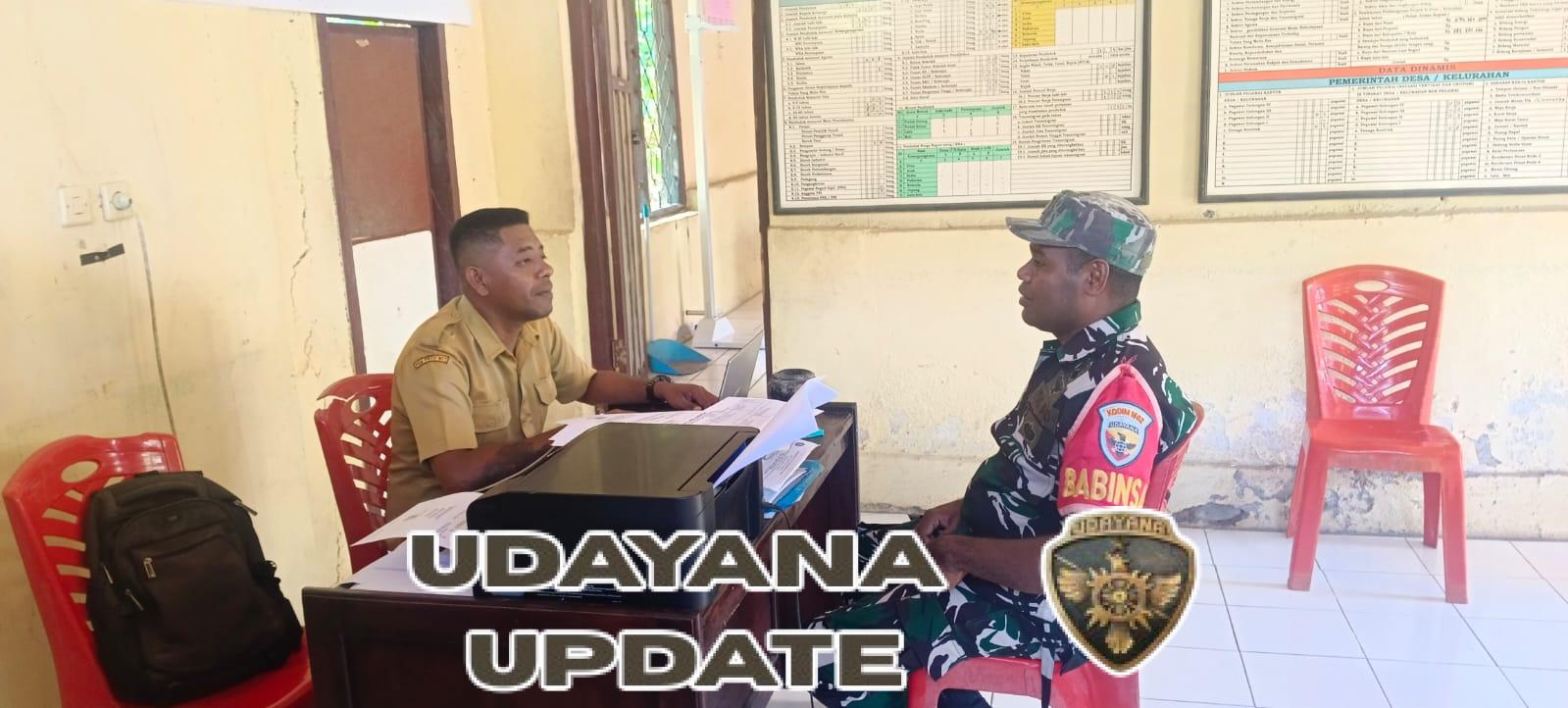 Babinsa Kodim 1602/Ende Jaga Kondusifitas Lewat Pamwil di Desa Manulondo