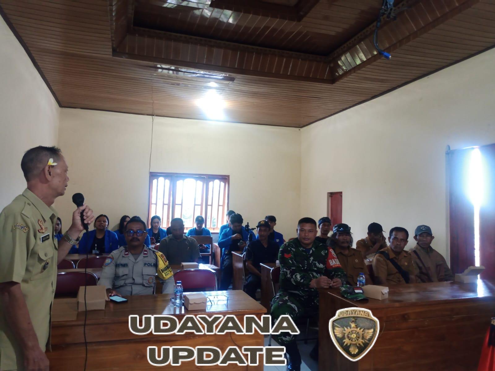 Babinsa Koramil 1616-01/Gianyar Berikan Imbauan Positif kepada Peserta KKN Warmadewa