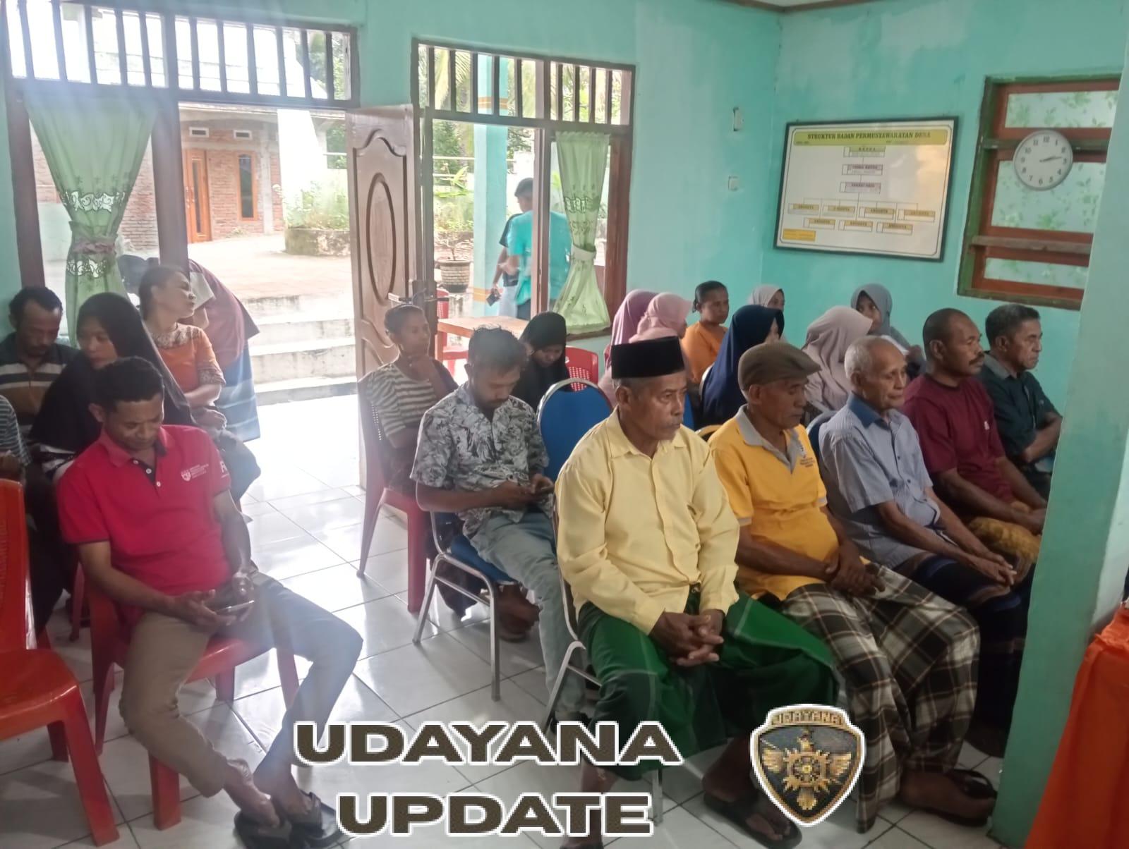 Babinsa Koramil 1602-01/Ende Imbau Masyarakat Desa Tanazozo Waspada Cuaca Ekstrem