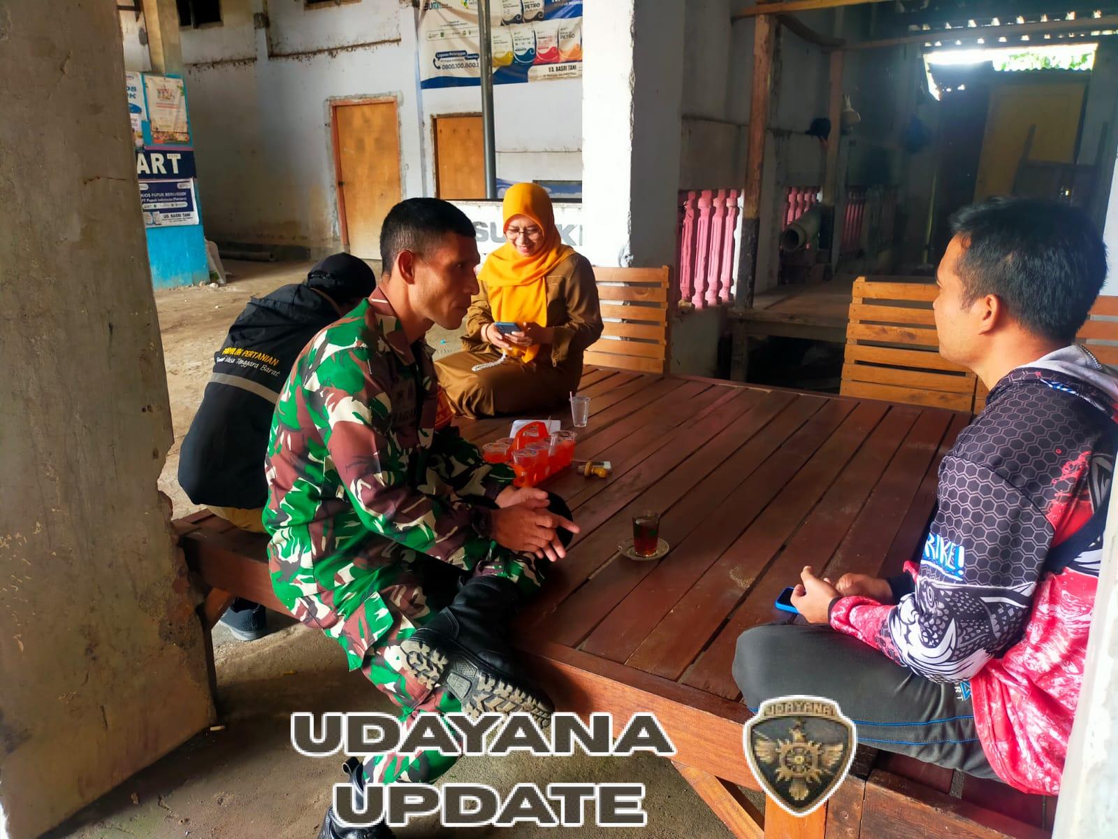 Komsos Lebih Efektif, Babinsa Anjangsana ke Rumah Warga Binaan