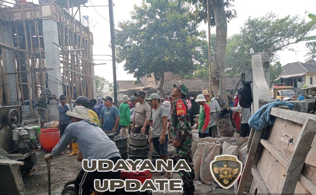 Sinergi TNI dan Masyarakat, Menara Masjid Haqqul Yakin Dibangun dengan Semangat Gotong Royong