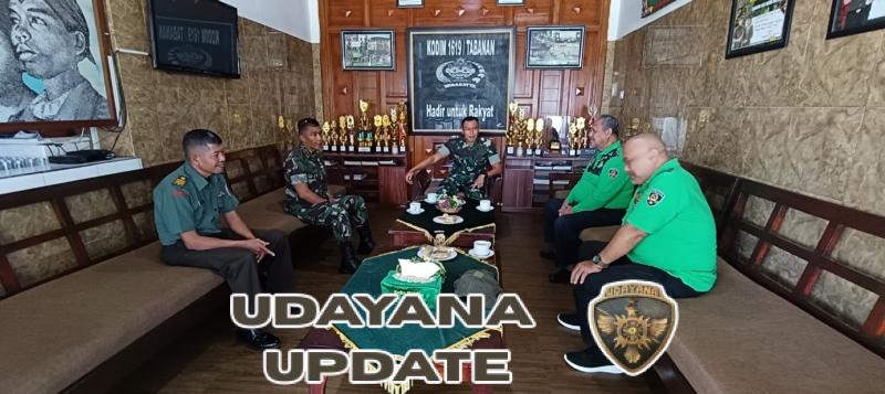 Jelang HUT Proklamasi Kemerdekaan, Dandim Tabanan Sambut Audensi Dari FKPPU