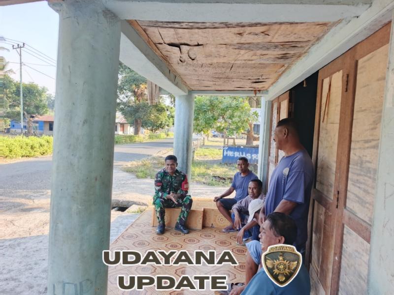 TNI Hadir di Tengah Warga: Babinsa Kodim 1602/Ende Lakukan Monitoring dan Pengamanan Wilayah