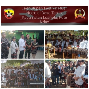 Hormati Tradisi Leluhur, Dandim Rote Ndao Hadiri HUS Nde’o Bersama Forkopimda