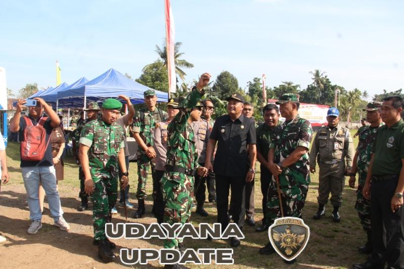 TMMD Ke-125 Resmi Dibuka, Danrem 163/WSA, Bupati Gianyar, dan Dandim 1616 Tunjukkan Soliditas Membangun Negeri