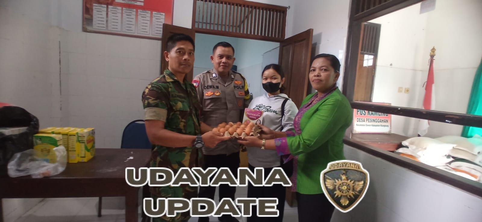 Dukung Program Pemerintah, Babinsa Pesinggahan Dampingi Penyaluran PMT di Desa