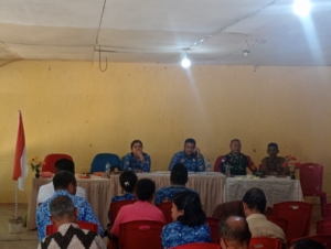 Babinsa Koramil 1618/Bisel Turun Langsung Bahas Teknis Peringatan HUT RI di Insana