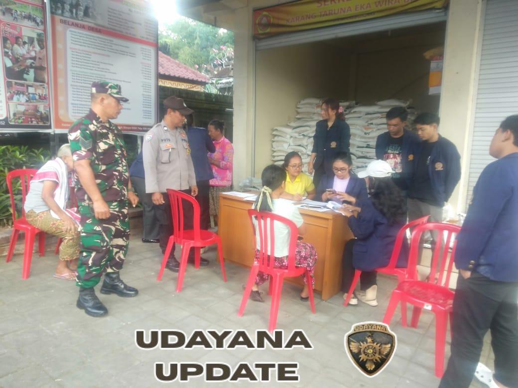 Peran Aktif Babinsa dan Bhabinkamtibmas Dalam Monitoring Bantuan Pangan di Bedulu