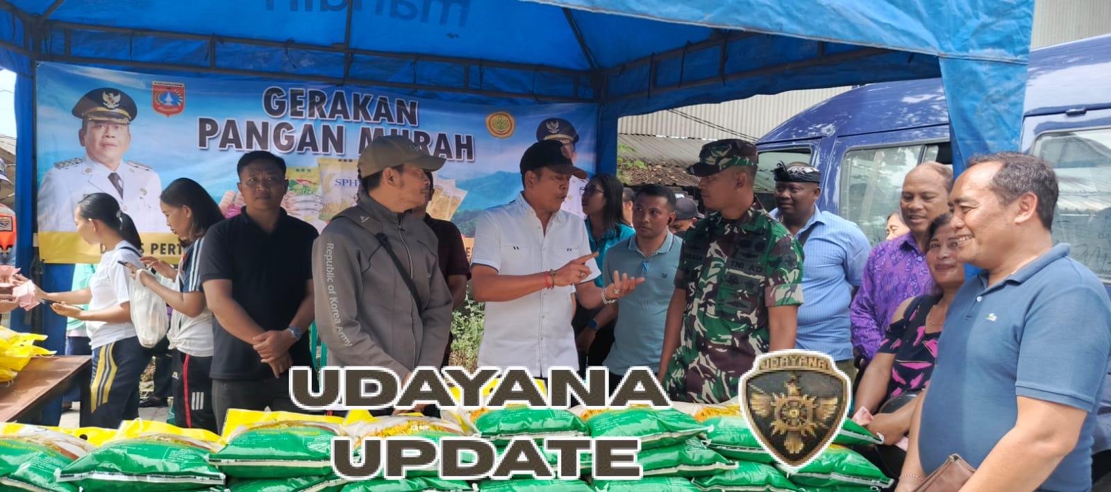 Dandim 1623/Karangasem terjun langsung kelapangan pantau gerakan pangan murah