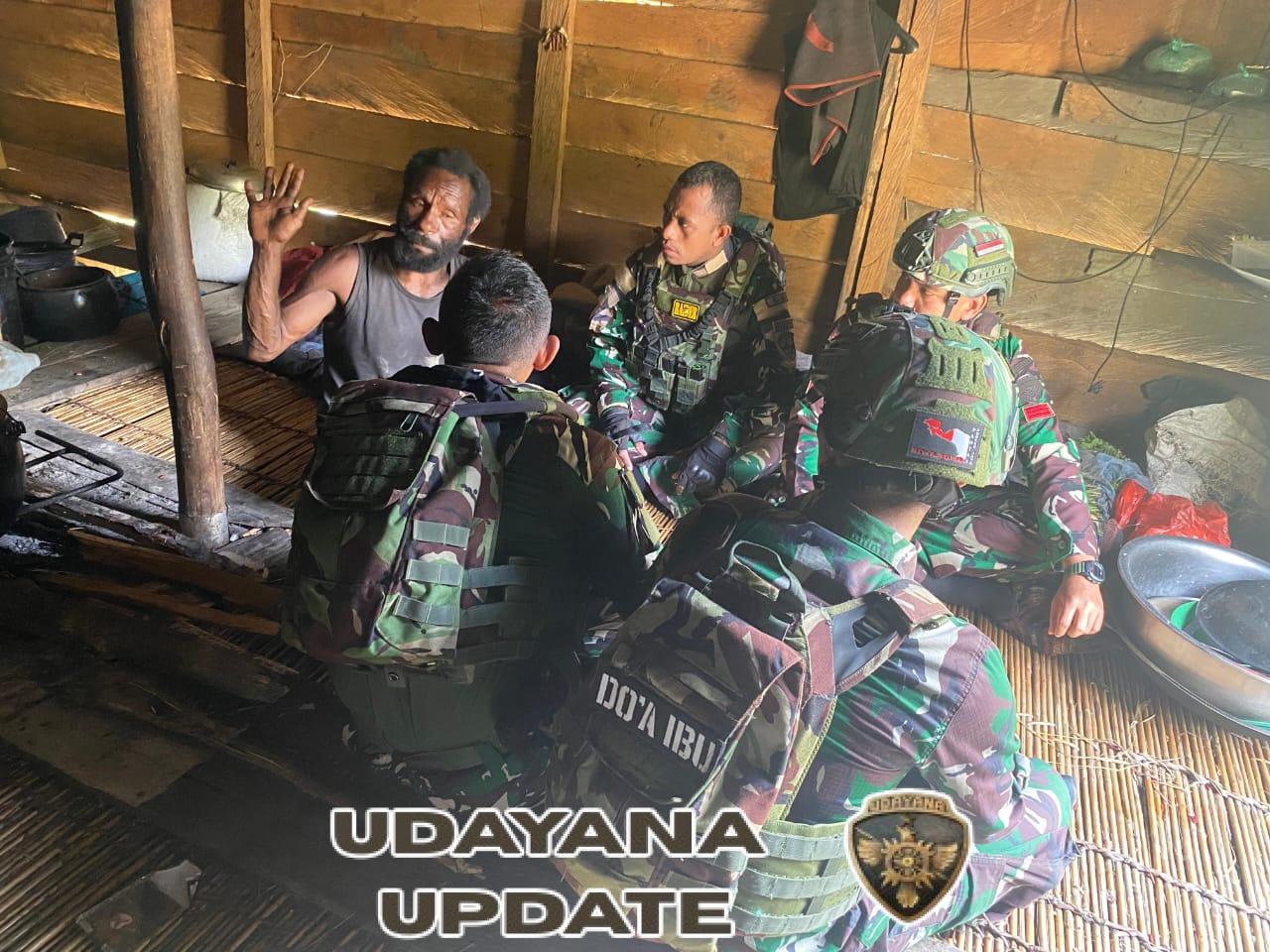 Anjangsana Penuh Kehangatan, Satgas Yonif 743/PSY Diterima Ondoafi Kampung Tinolok