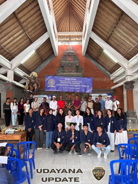 Babinsa Undisan Dampingi Penutupan KKN PPM XXXI Tahun 2025 Universitas Udayana di Desa Undisan