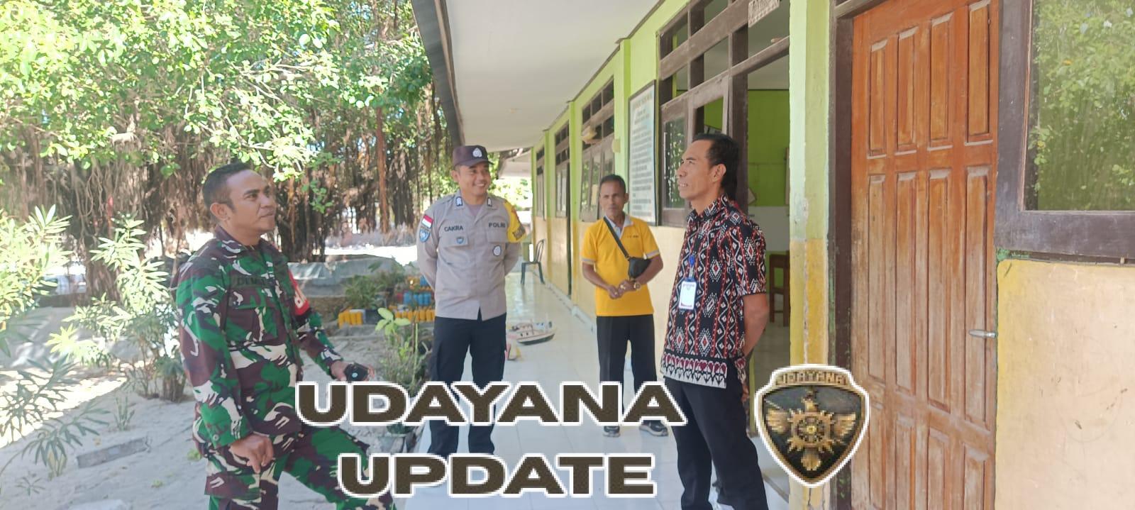 Babinsa Komsos Jalin Silaturahmi Dengan Kepala Sekolah dan Guru