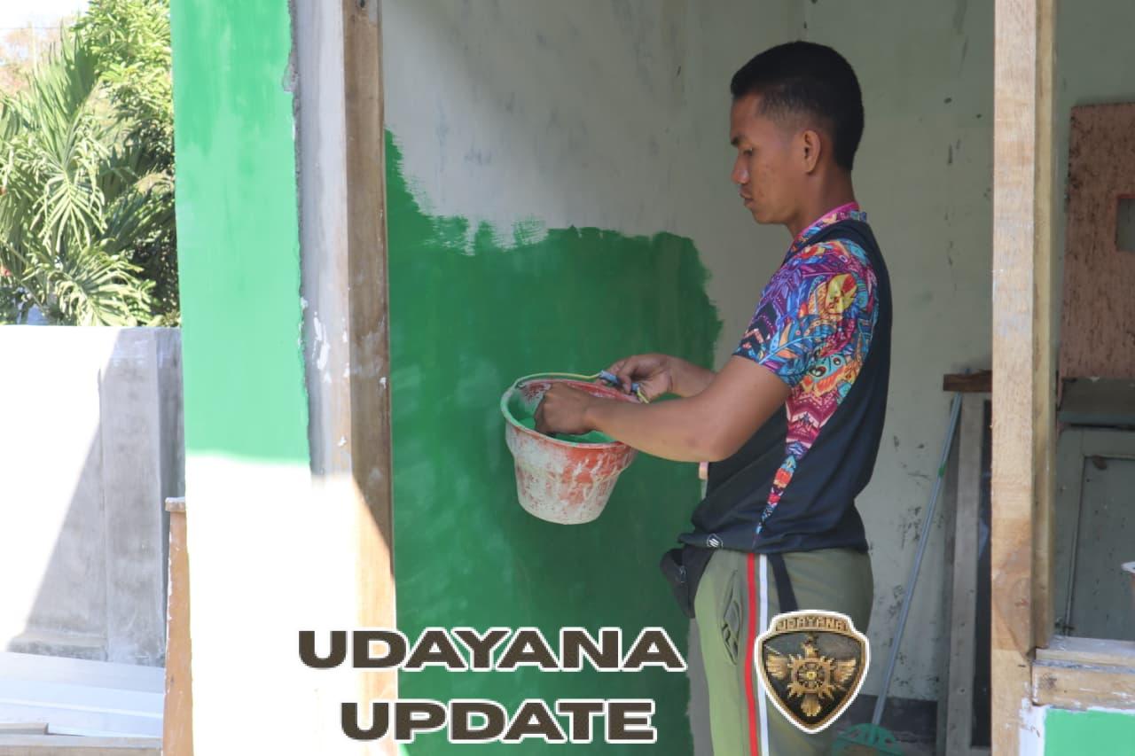 Gotong Royong TNI dan Warga, Pustu Kalabeso Tampil dengan Wajah Baru