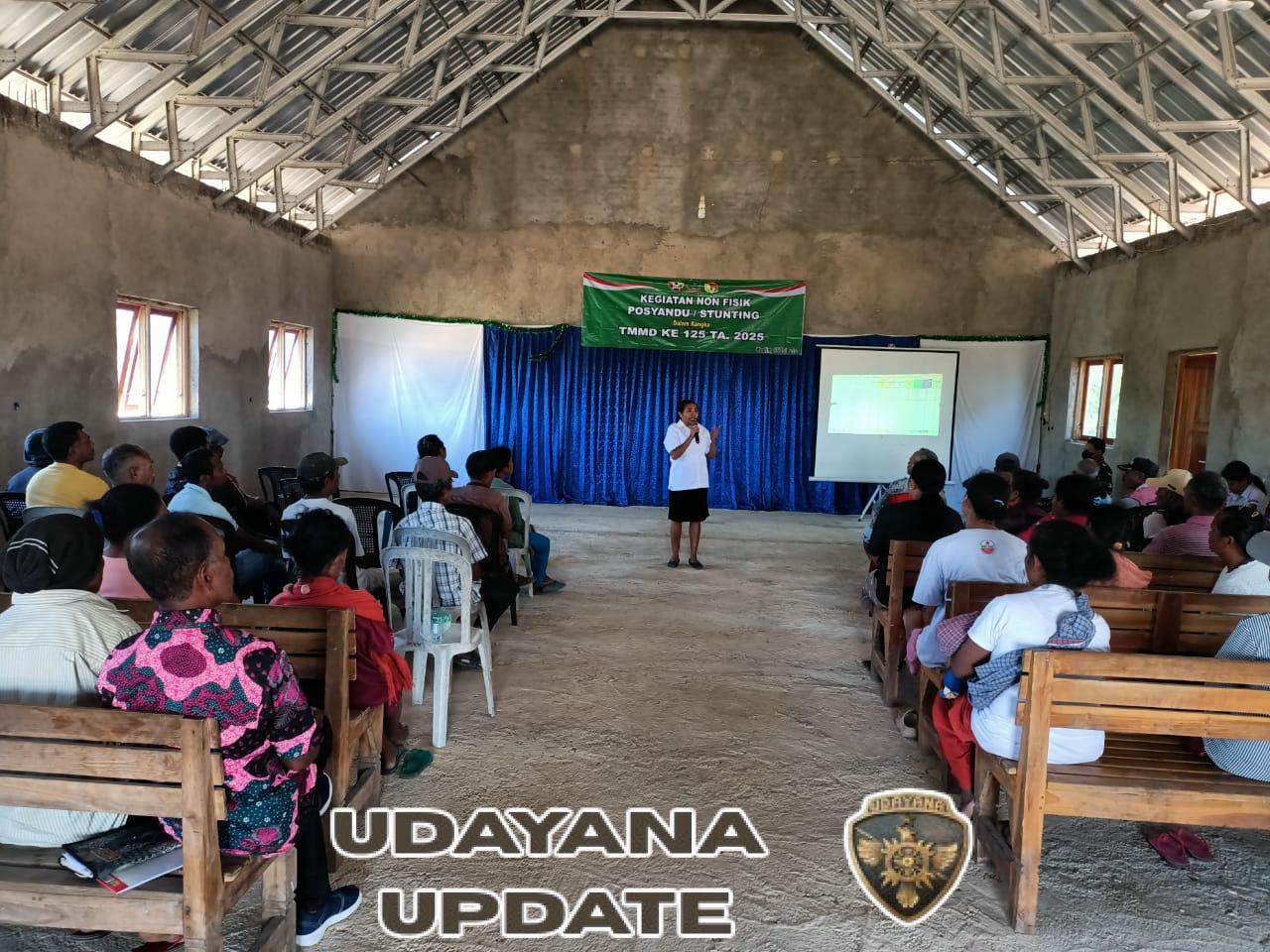 Cegah Stunting, Satgas TMMD 125 Kodim Belu Berikan Penyuluhan Kepada Warga Naekasa