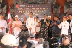 RTLH Wira Satya Peduli Rakyat Rampung, Kunci Diserahkan Kepada Wayan Ngeni
