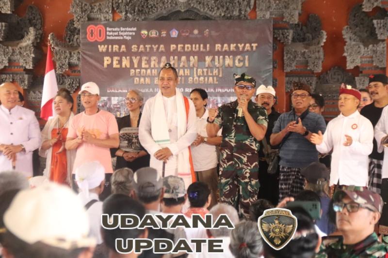 RTLH Wira Satya Peduli Rakyat Rampung, Kunci Diserahkan Kepada Wayan Ngeni