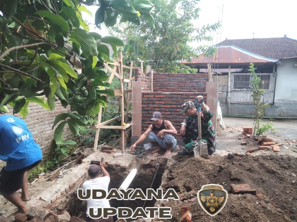 Program Sanitasi Jamban Lombok Barat Dapat Dukungan Babinsa