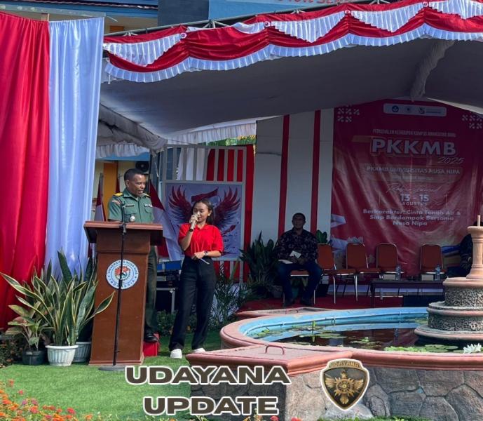 Berikan Materi Wawasan Kebangsaan Kepada Mahasiswa Baru, Kasdim 1603/Sikka Tekankan Pentingnya Generasi Muda sebagai Penerus Bangsa