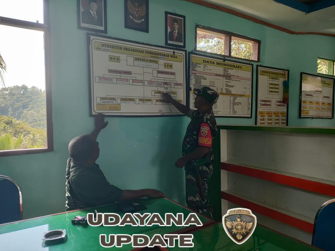 Babinsa Koramil 1602-01/Ende Himbau Warga Tetap Waspada Cuaca Ekstrem di Wilayah Binaan