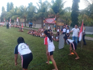 Sasar Anak-Anak SD, Perlombaan Sambut 17 Agustus Dikawal Babinsa Jungutbatu