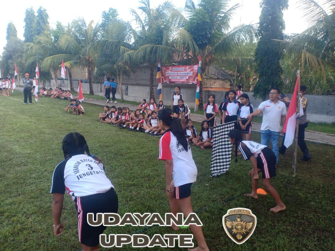 Sasar Anak-Anak SD, Perlombaan Sambut 17 Agustus Dikawal Babinsa Jungutbatu