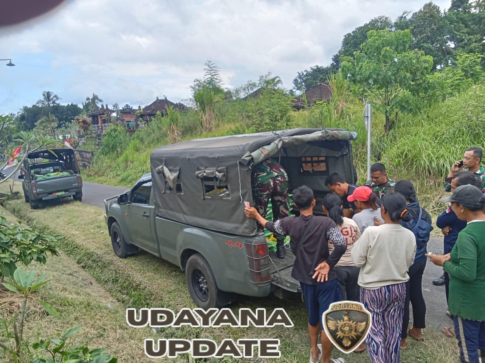 Desa Payangan Dapat Gerakan Pangan Murah Beras SPHP dari Kodim 1619/Tabanan