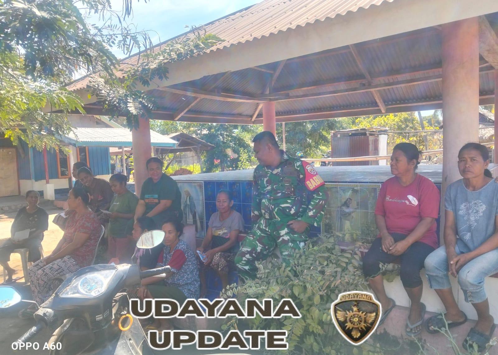 Bangun Kepercayaan Warga, Babinsa Laksanakan Komsos di Desa Watukamba