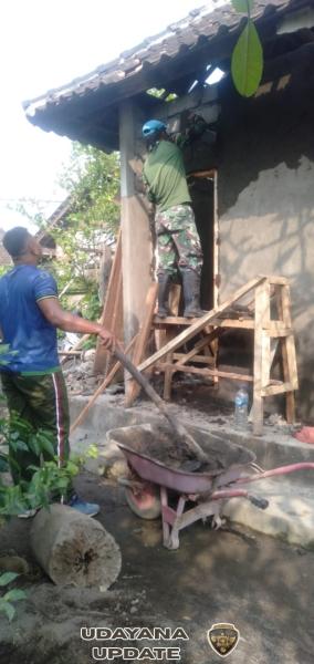 H+12 TMMD ke-125, Masyarakat Desa Batuan Turut Sukseskan Pembangunan RTLH