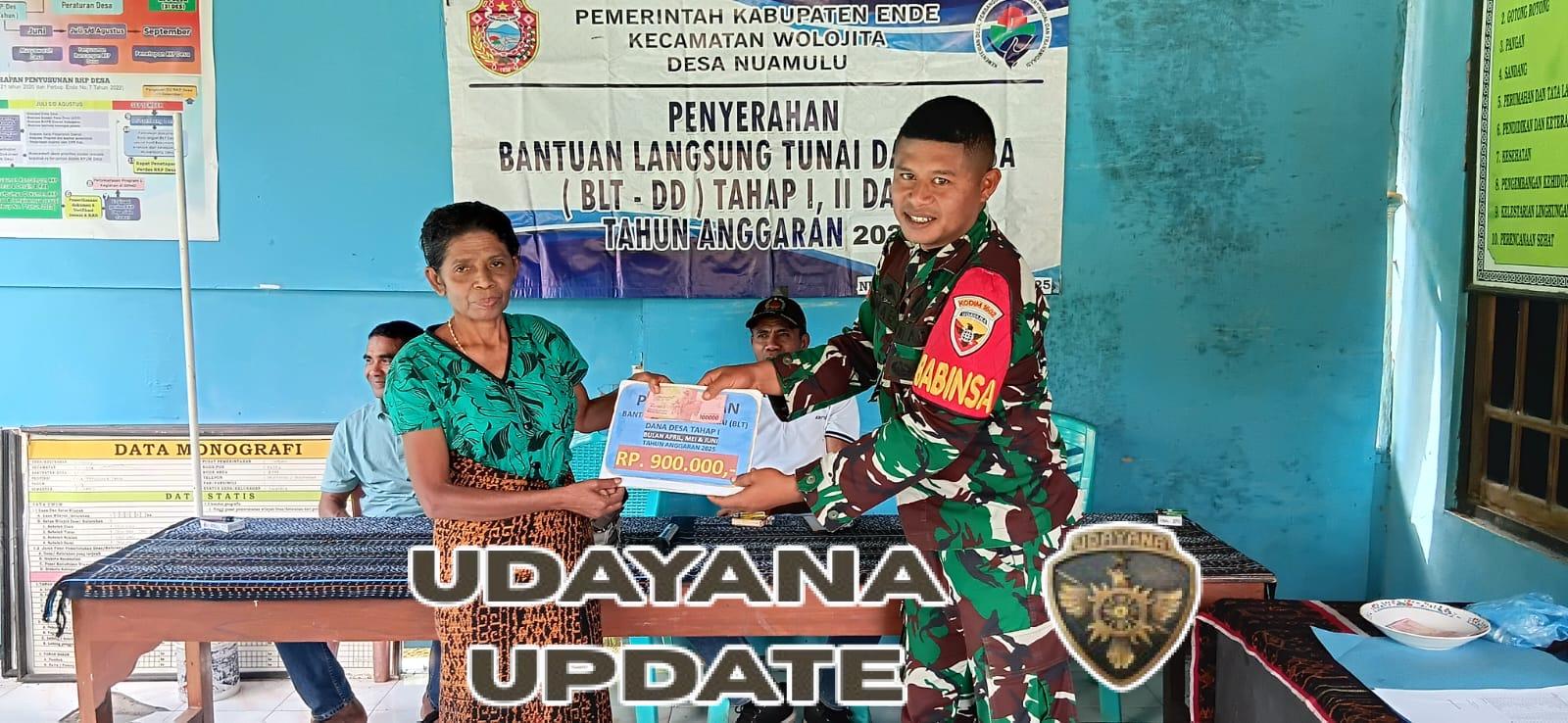 Babinsa Desa Nuamulu Aktif Dampingi Warga Terima BLT Dana Desa Tahun 2025
