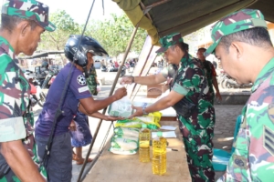 Kolaborasi Kodim dan Bulog, Gerakan Pangan Murah Bantu Ringankan Beban Warga Kota Bima