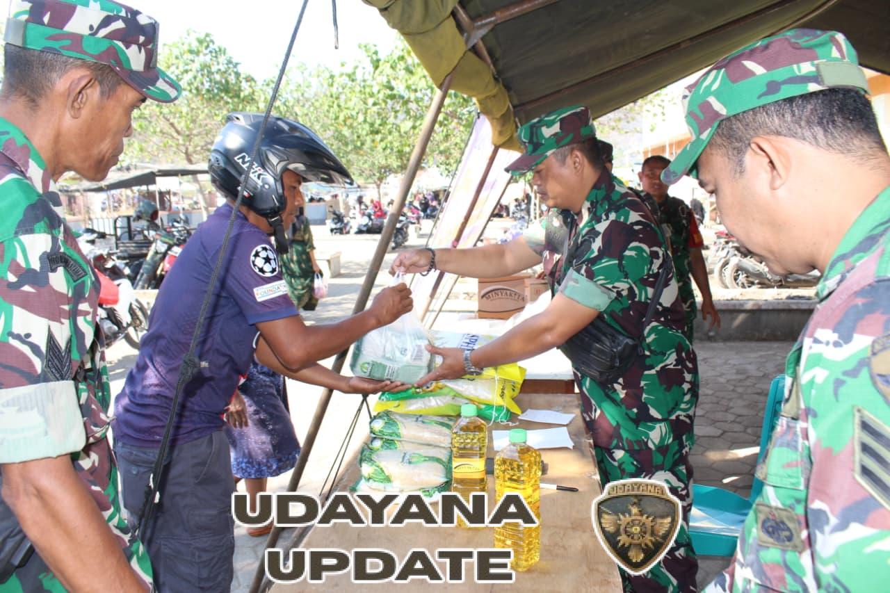 Kolaborasi Kodim dan Bulog, Gerakan Pangan Murah Bantu Ringankan Beban Warga Kota Bima
