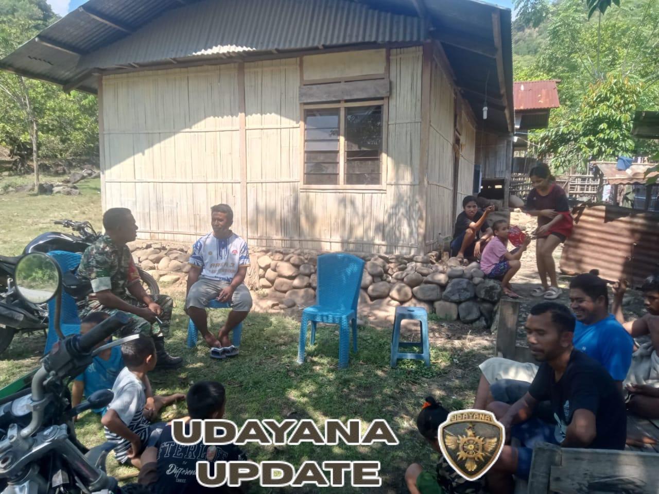 Babinsa Kodim 1602/Ende Aktif Pantau Keamanan Wilayah Binaan di Desa Nuanaga