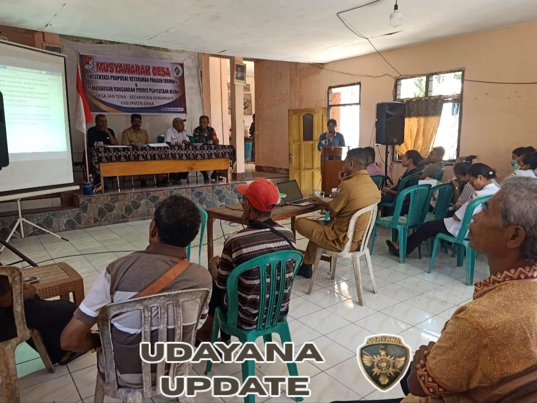 Musyawarah Desa Iantena Bahas Ketahanan Pangan dan Penyertaan Modal Babinsa Turut Hadir