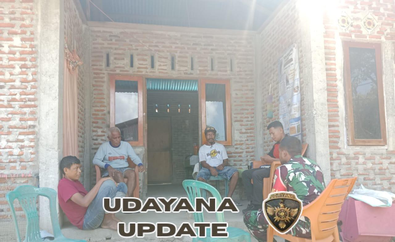 Wujudkan Rasa Aman, Babinsa 1602-02 Gelar Monitoring Wilayah di Hobatuwa