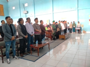 Danramil Sakra Dampingi Dandim Lotim Dukung Suksesnya HUT Pertama Ormas GANAS