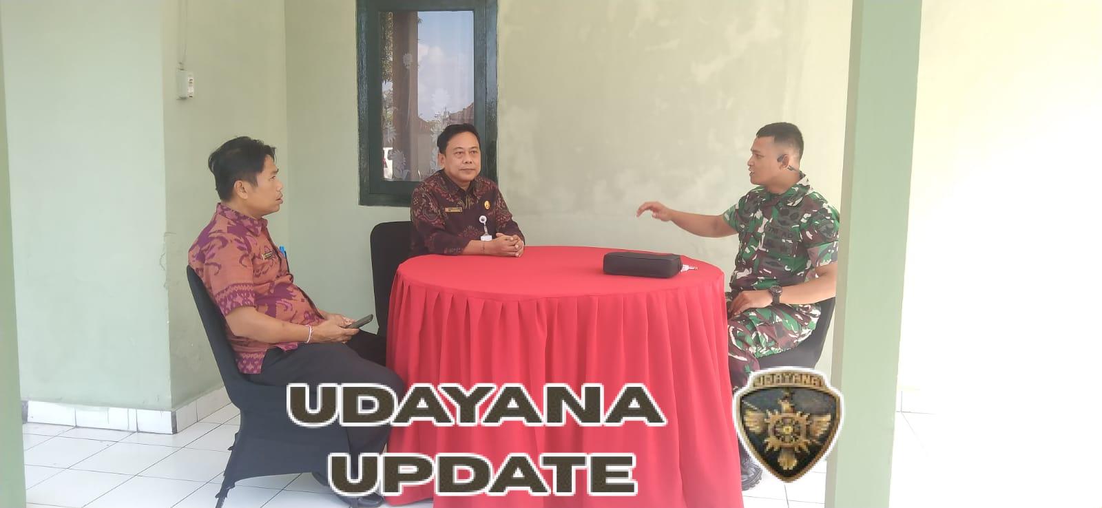 Jalin kerjasama, Dandim 1623/Karangasem menerima audensi Kadis PUPR.