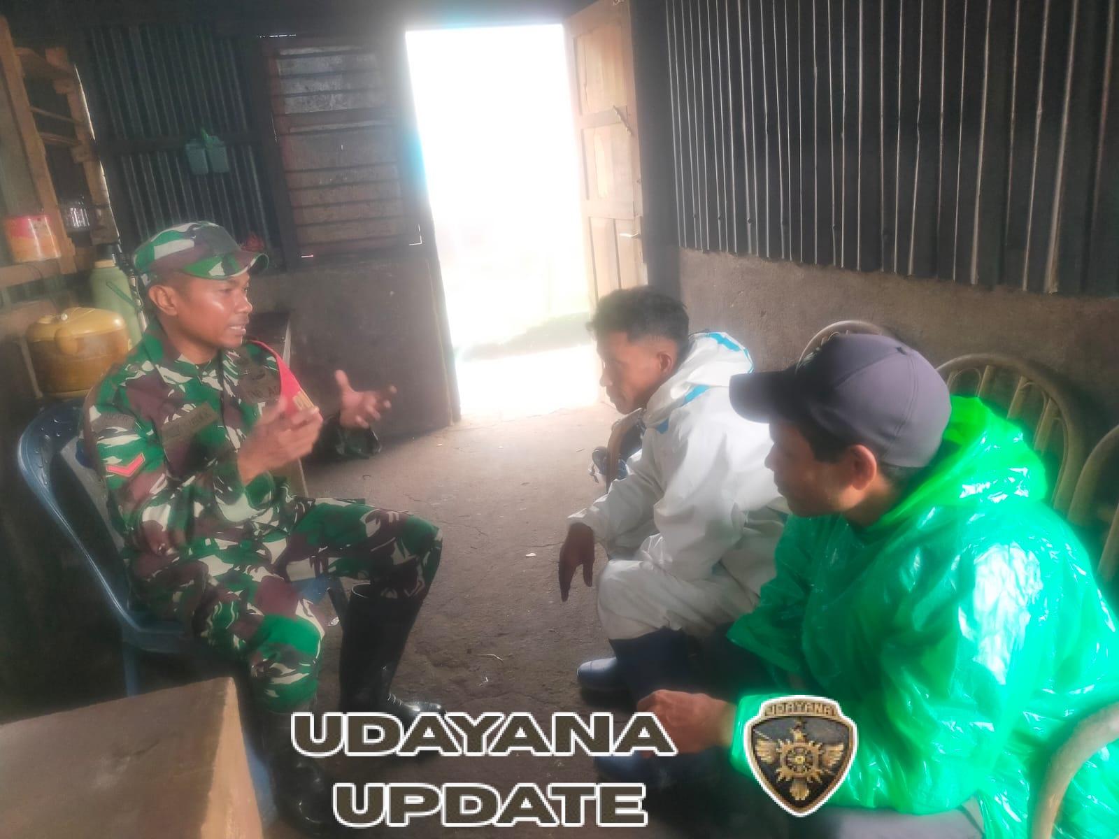 Kodim 1602/Ende Perkuat Kemanunggalan TNI-Rakyat Lewat Monitoring dan Komsos di Desa RateMangga