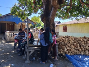 Tingkatkan Pembinaan Teritorial, Babinsa Maurole Sapa Warga Aewora