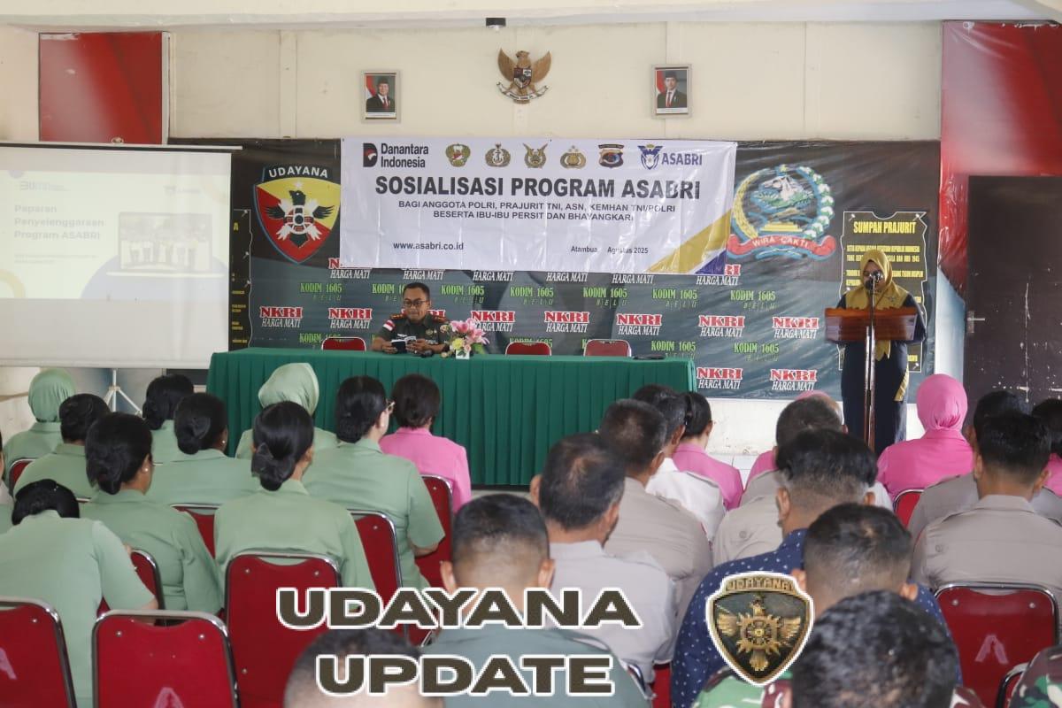 PT. Asabri Cabang Kupang Berikan Sosialisasi Bagi Prajurit TNI, Polri, ASN, Persit dan Bhayangkari Di Belu